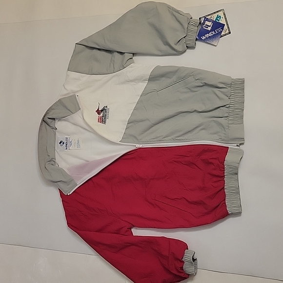 UNLV Rebels Windbreaker Vintage90s Football Foundation Member Made in USA M NEW - Picture 9 of 15